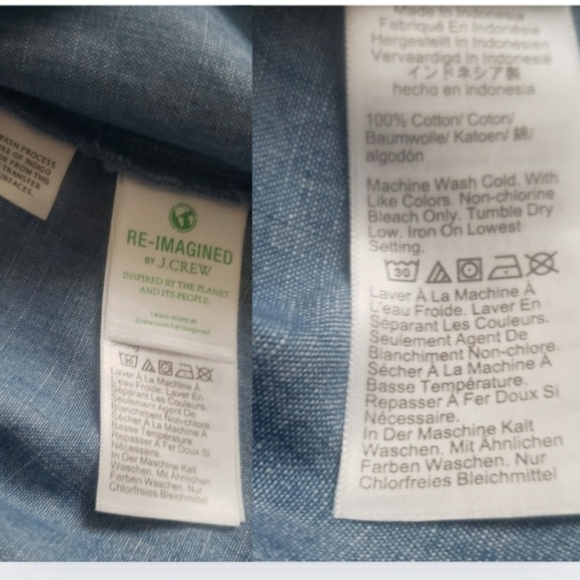 NWOT J.Crew Chambray Tank Top Womens Xl - Picture 4 of 5